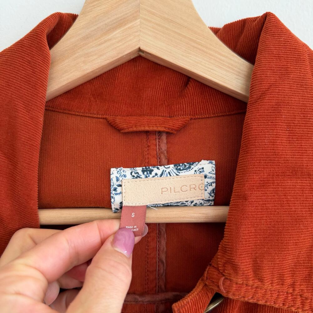 Anthropologie Pilcro Corduroy Button Front Long Sleeve Duster Jacket S - Picture 7 of 12
